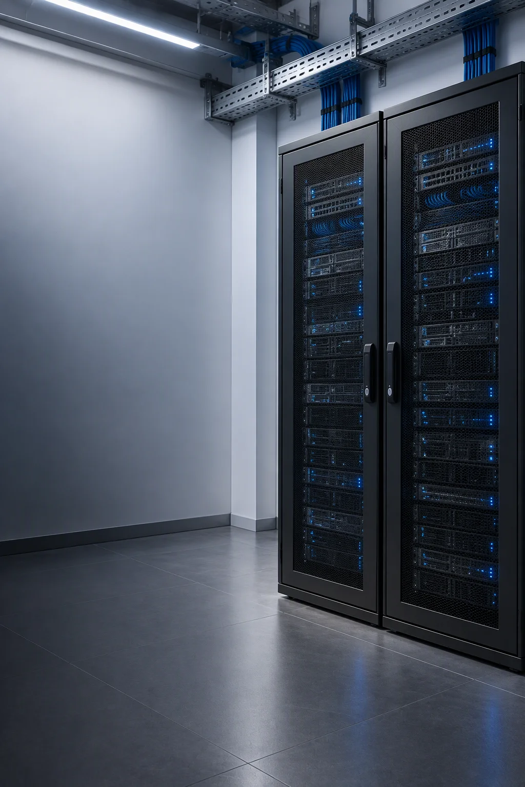 Edge AI cabinet with cameras and inference units