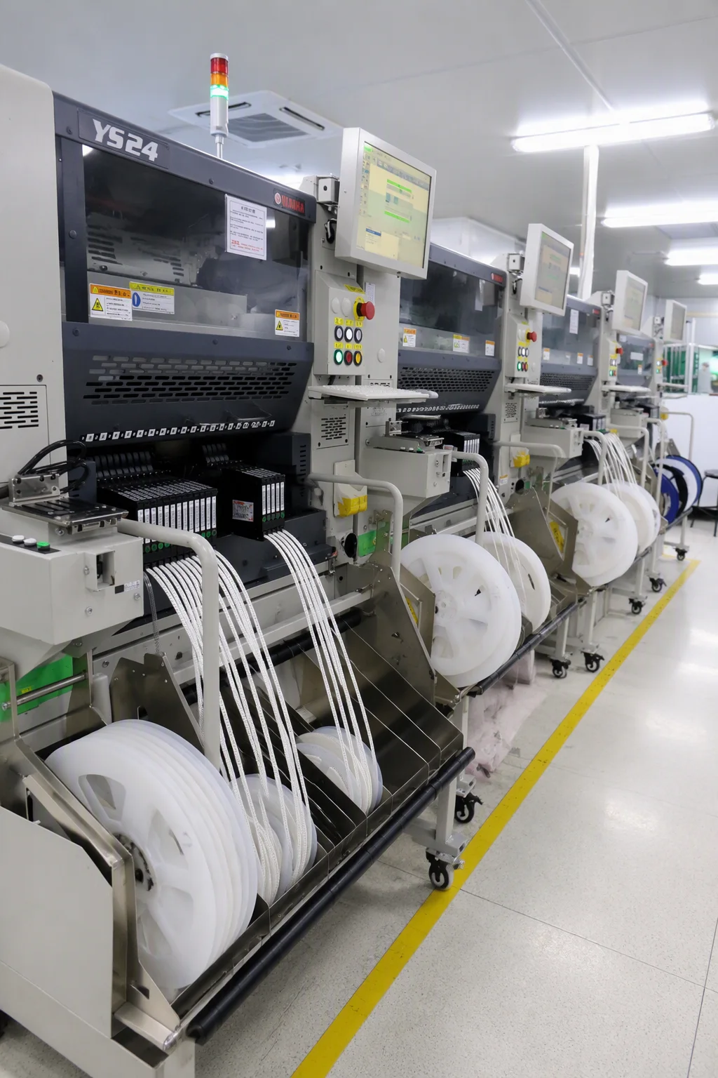 SMT line inside the GEOLiNK factory in Shenzhen