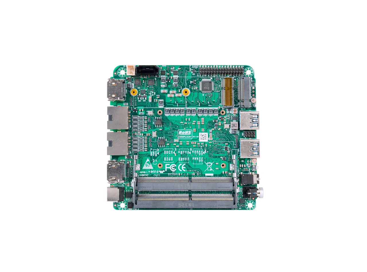 AD600CA NUC industrial motherboard, top view