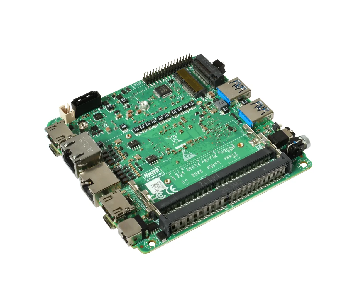 AD600CA industrial motherboard, detail view