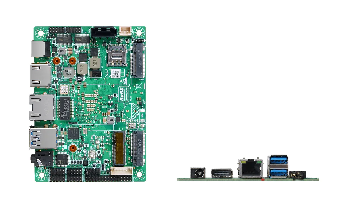 AD742A industrial motherboard, detail view
