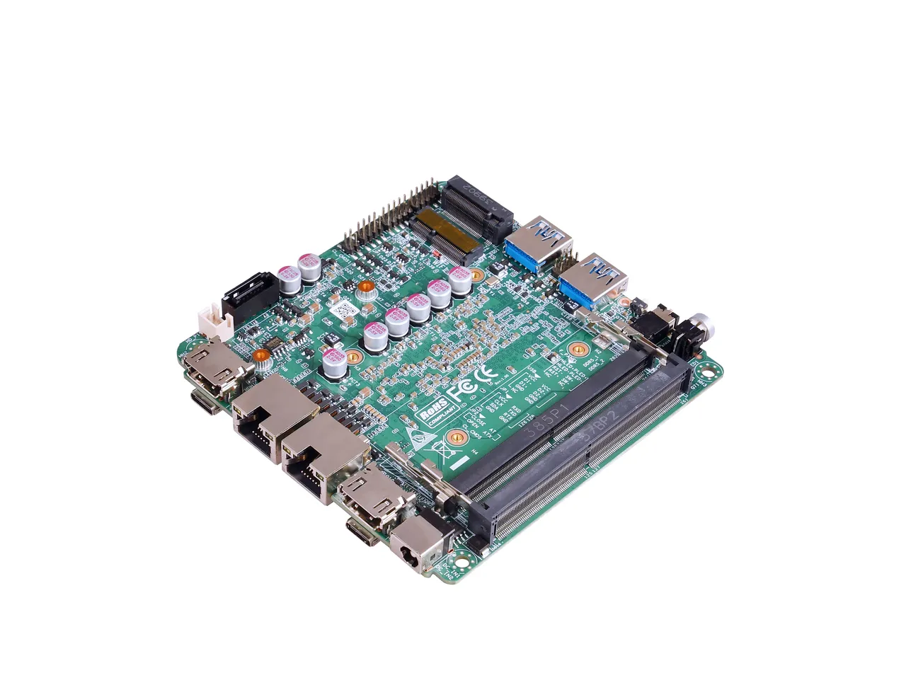 AR200CA NUC industrial motherboard, top view