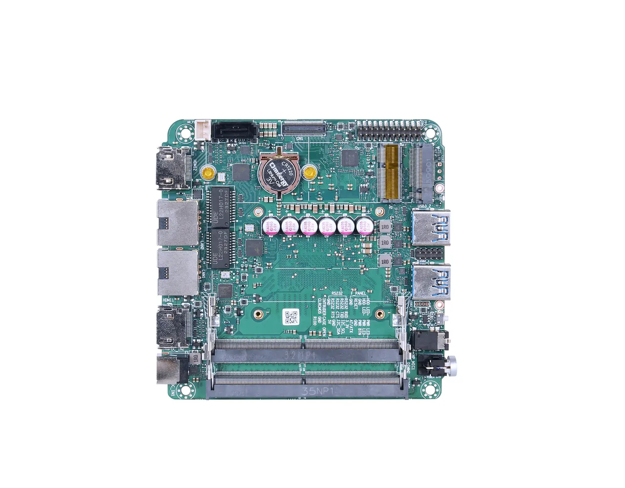 PX700CA NUC industrial motherboard, top view