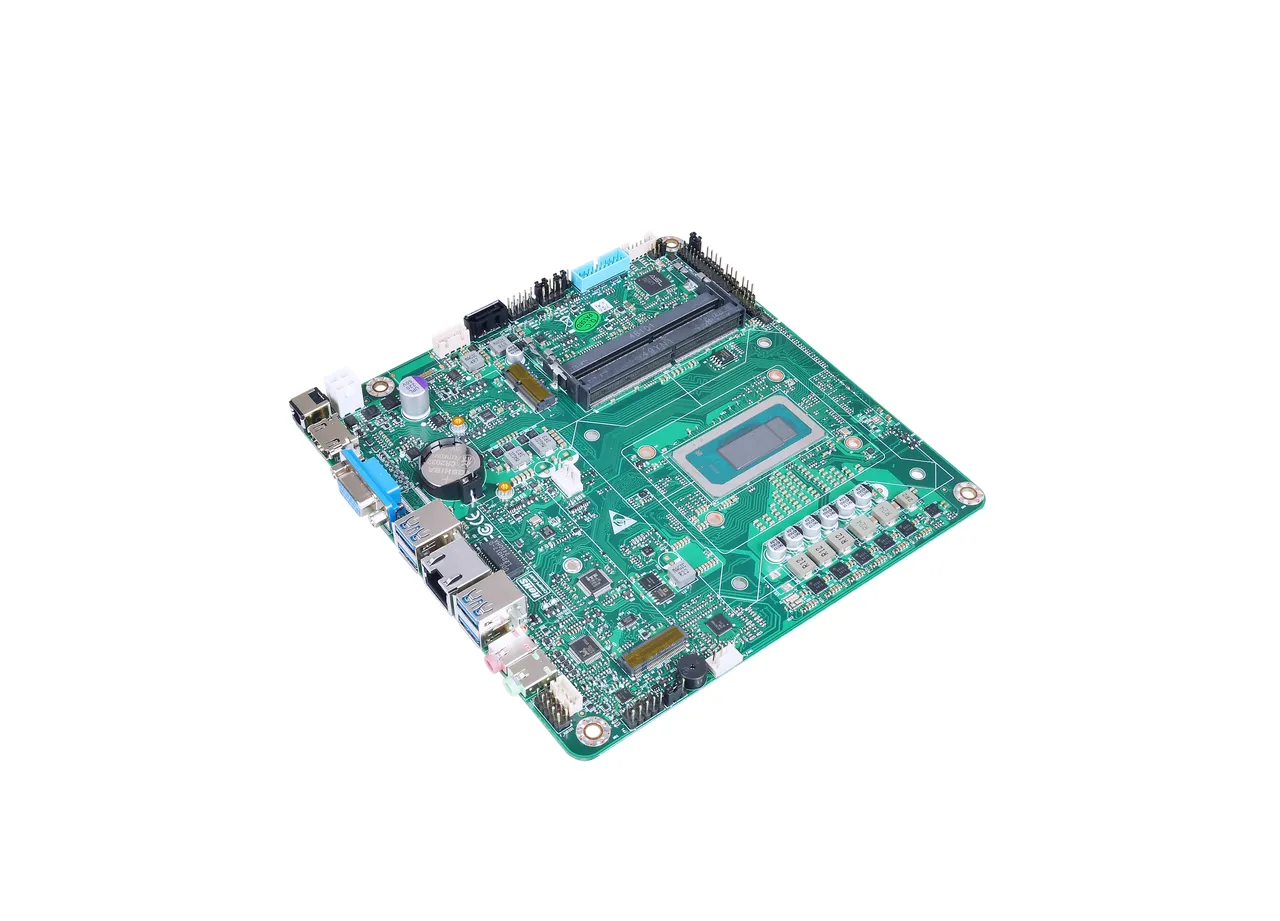 TIM600B Mini-ITX industrial motherboard, top view