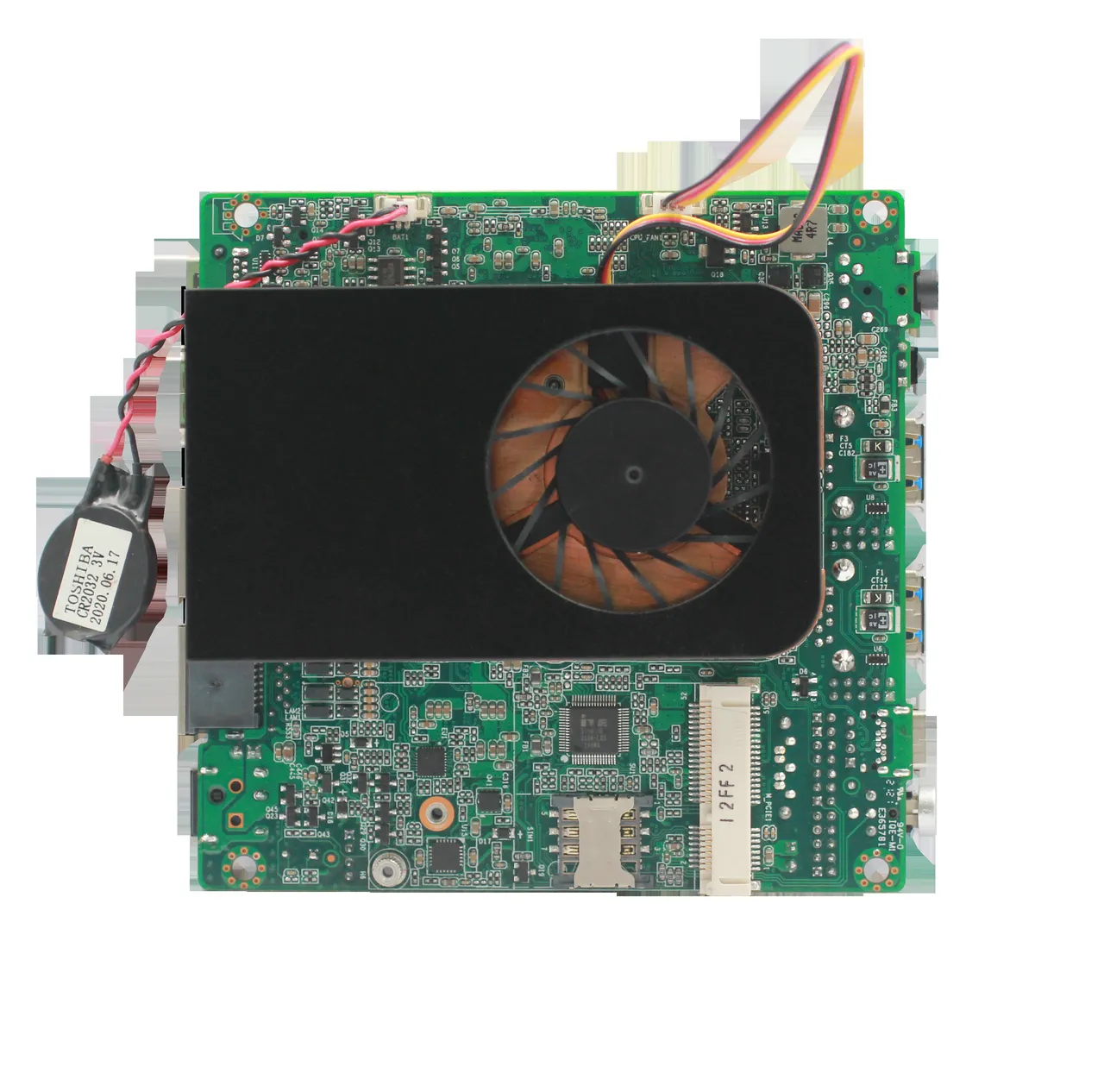 TL500CA NUC industrial motherboard, top view