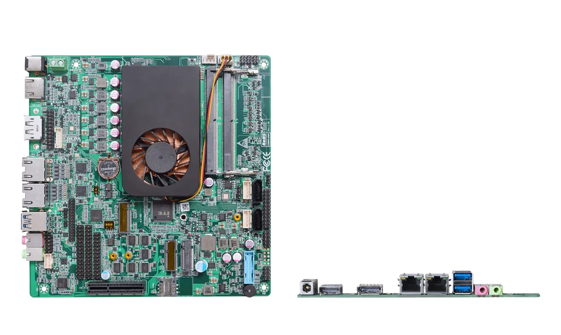 TOP600B industrial motherboard, detail view