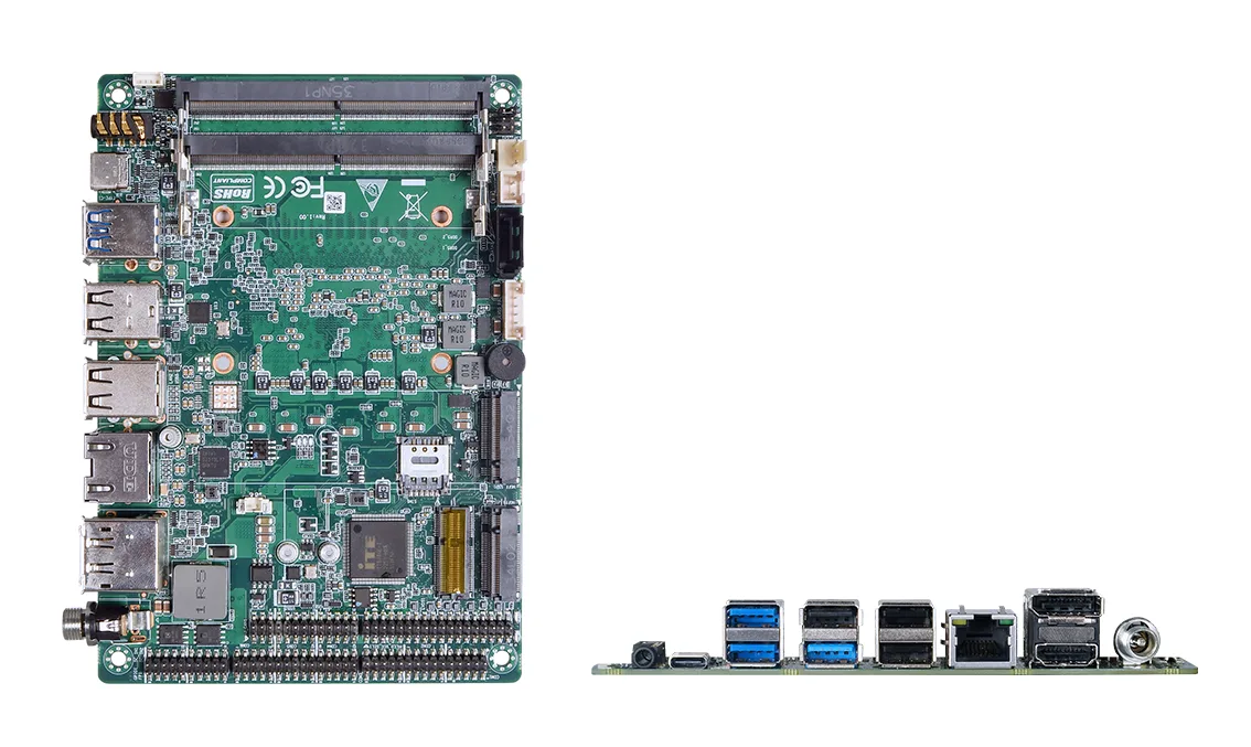 UT1003AW industrial motherboard, detail view